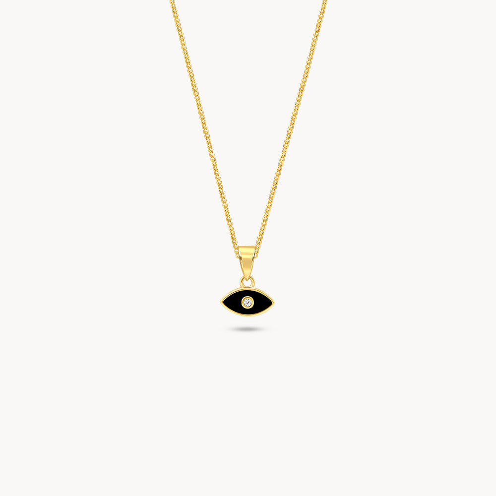 Enameled Evil Eye Necklace