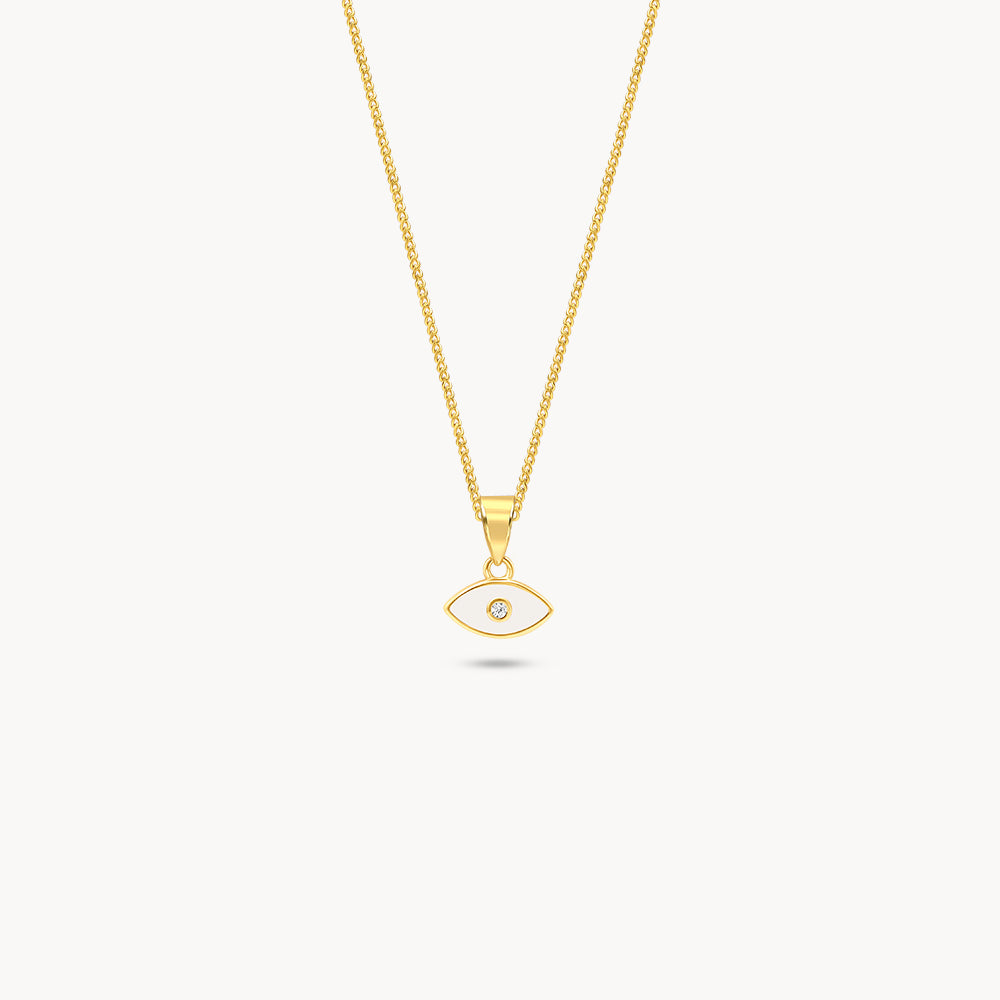 Enameled Evil Eye Necklace