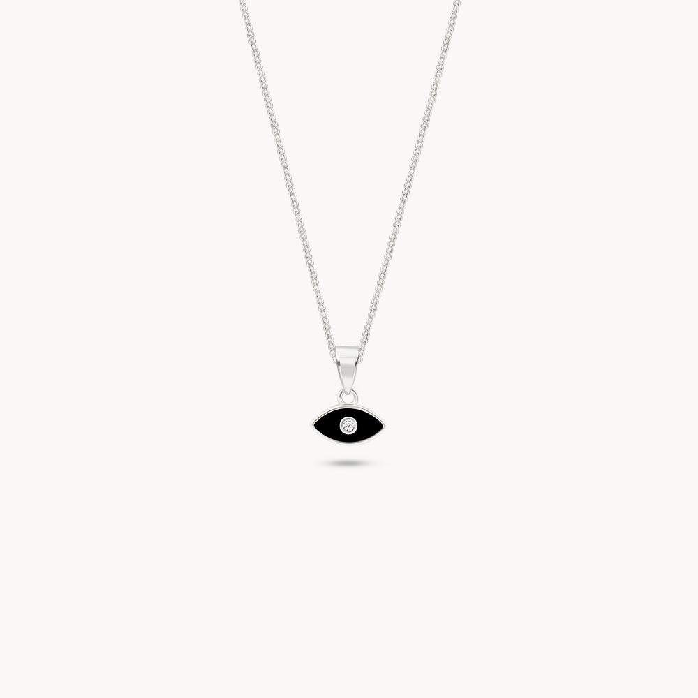 Enameled Evil Eye Necklace