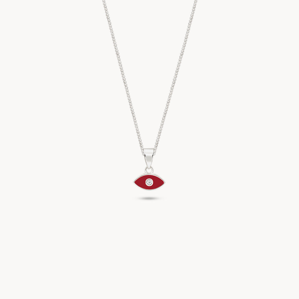 Enameled Evil Eye Necklace