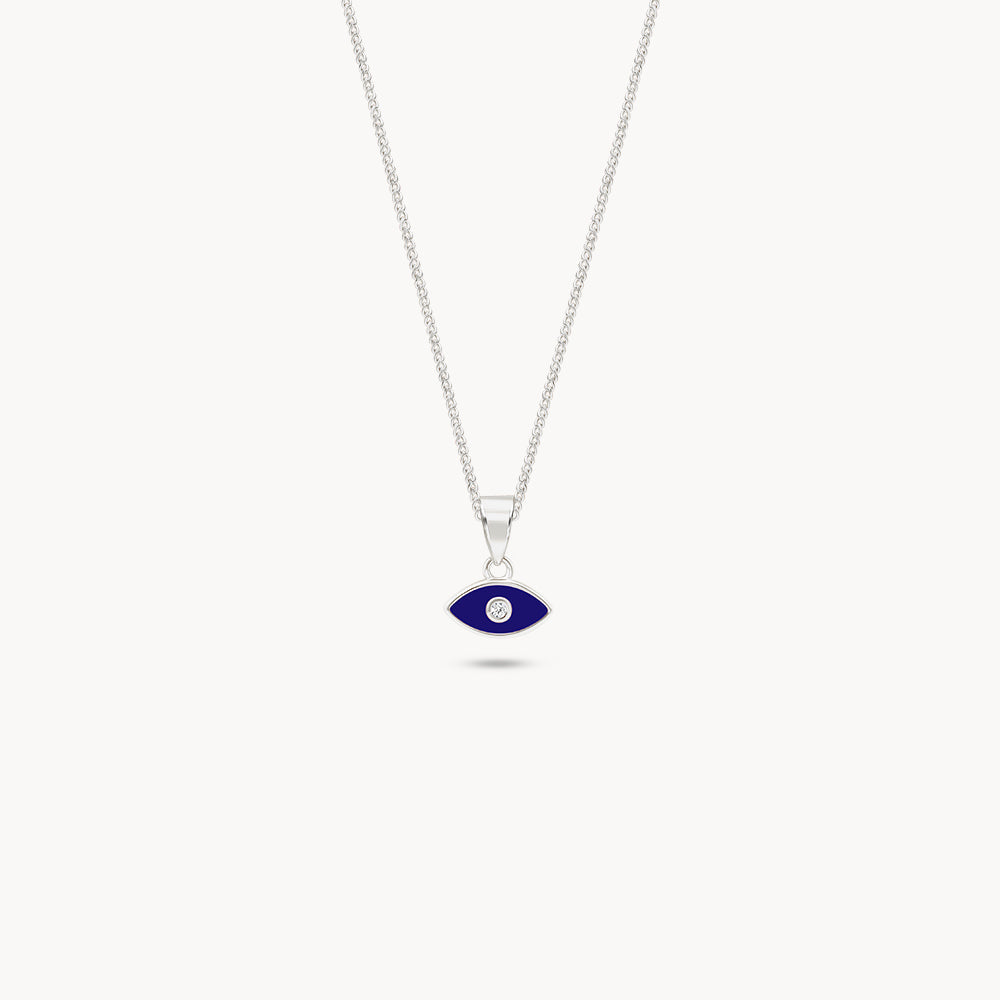Enameled Evil Eye Necklace