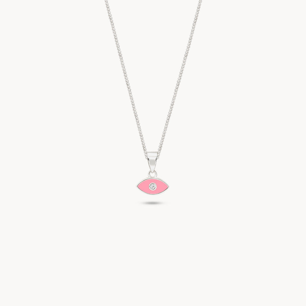 Enameled Evil Eye Necklace