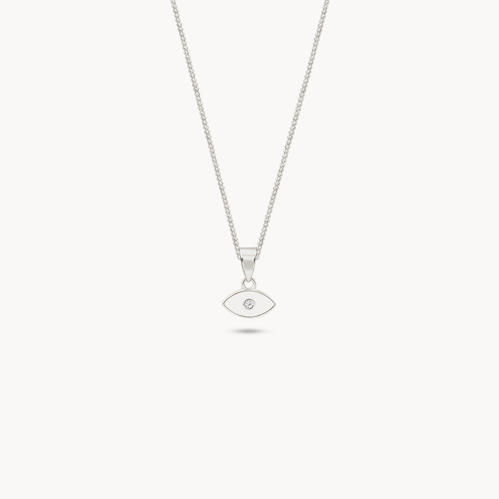 Enameled Evil Eye Necklace