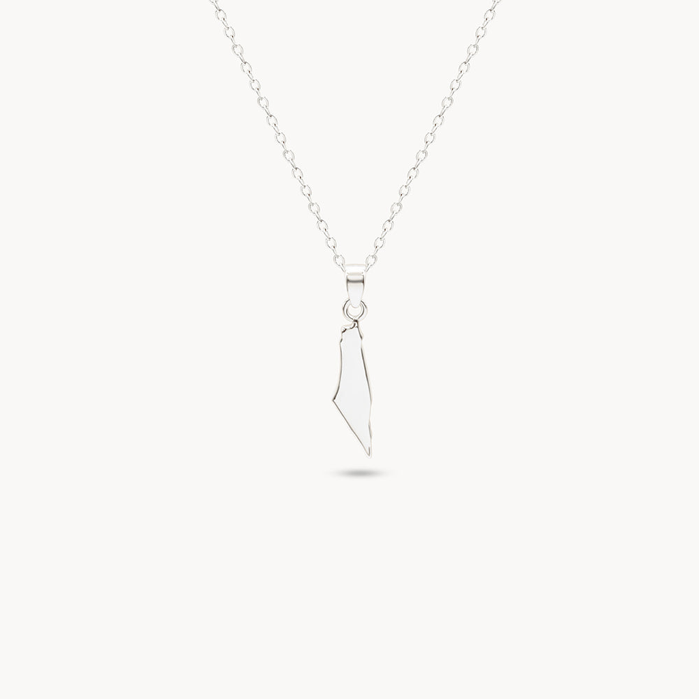 Map of Palestine Necklace
