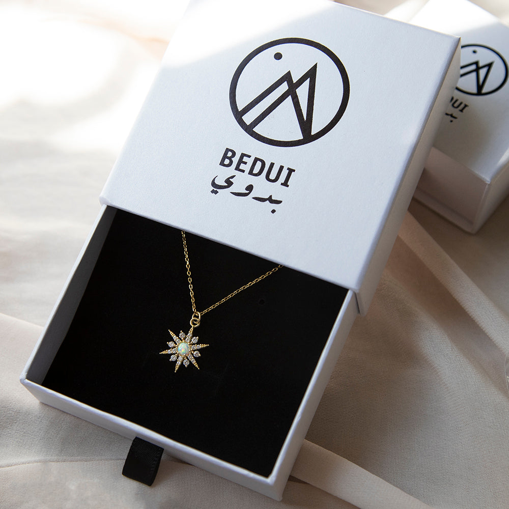 Opal Starburst Necklace