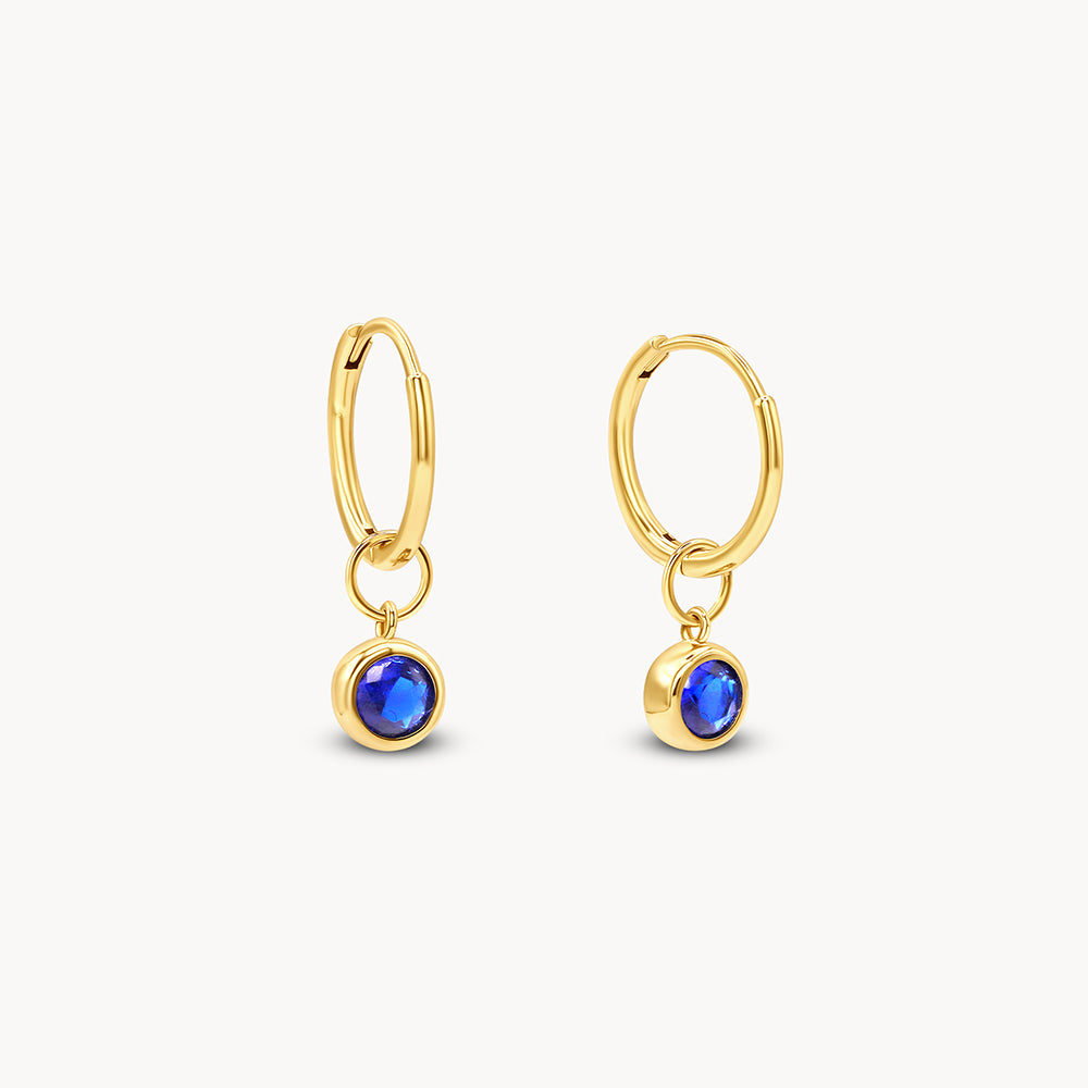 Bezel-Set Earrings