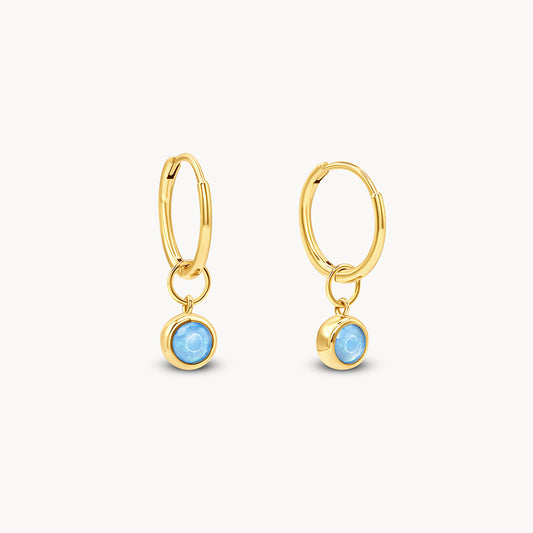 Bezel-Set Earrings