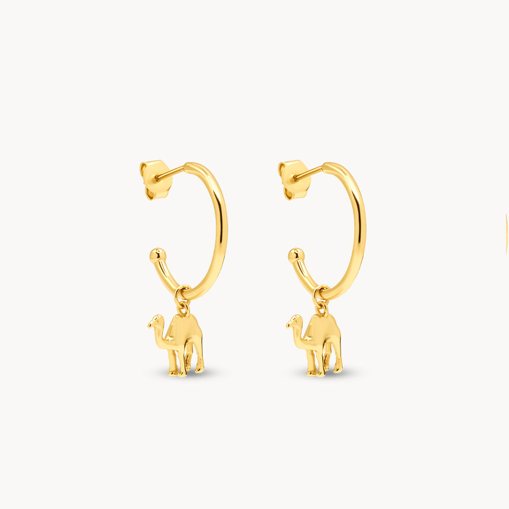 Camel & Palm Hoops