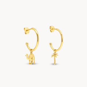 Camel & Palm Hoops