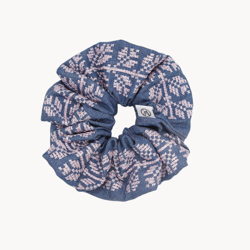 Coffee Bean Motif Scrunchie