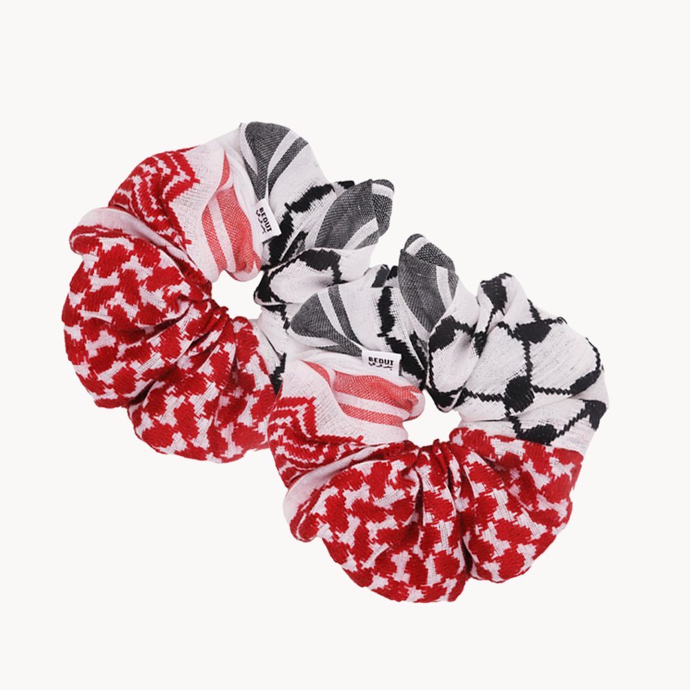 Interwoven (Shemagh & Keffyeh) Scrunchie
