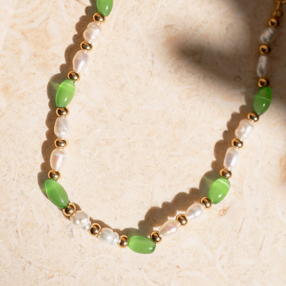 Green Pearl Necklace