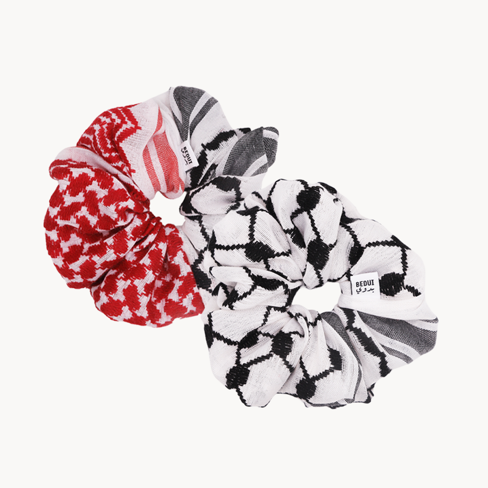 Interwoven (Shemagh & Keffyeh) Scrunchie