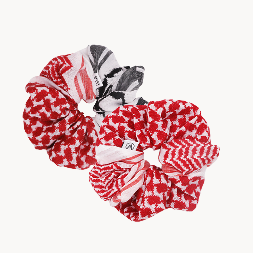 Interwoven (Shemagh & Keffyeh) Scrunchie