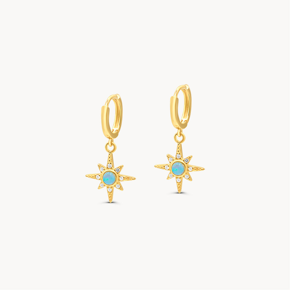 Opal Starburst Dangles