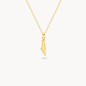 Map of Palestine Necklace