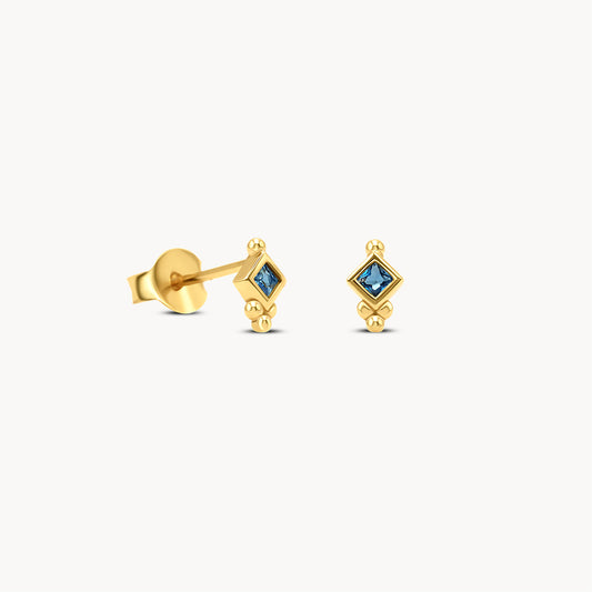 Rhombus Sapphire Studs