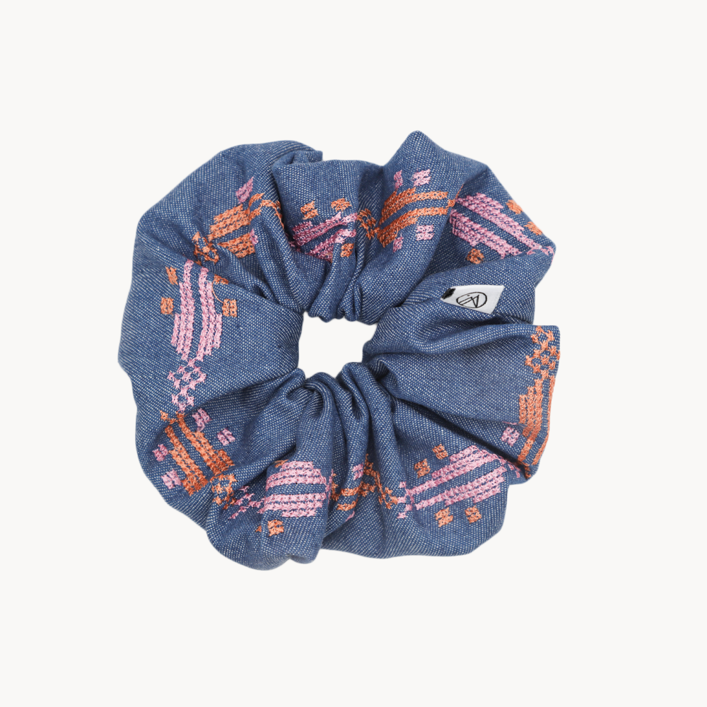 Saru Motif Scrunchie