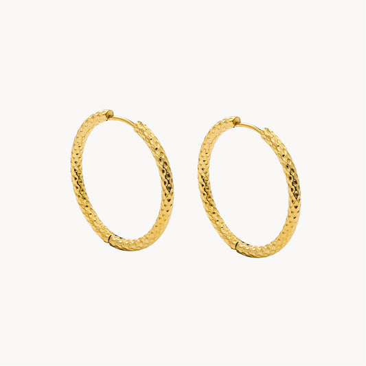 Serpent Scale Hoops