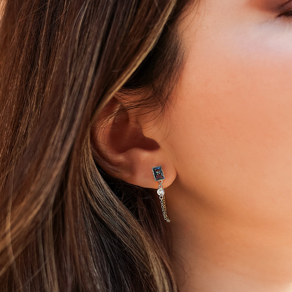 Azure Chain Earrings