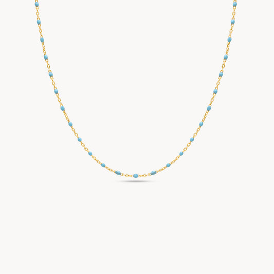 Enamel Beaded Necklace