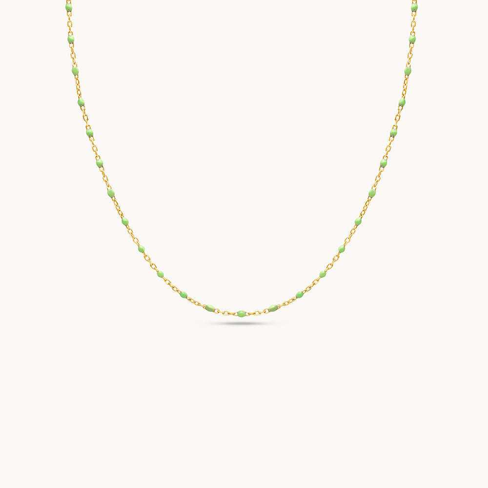 Enamel Beaded Necklace