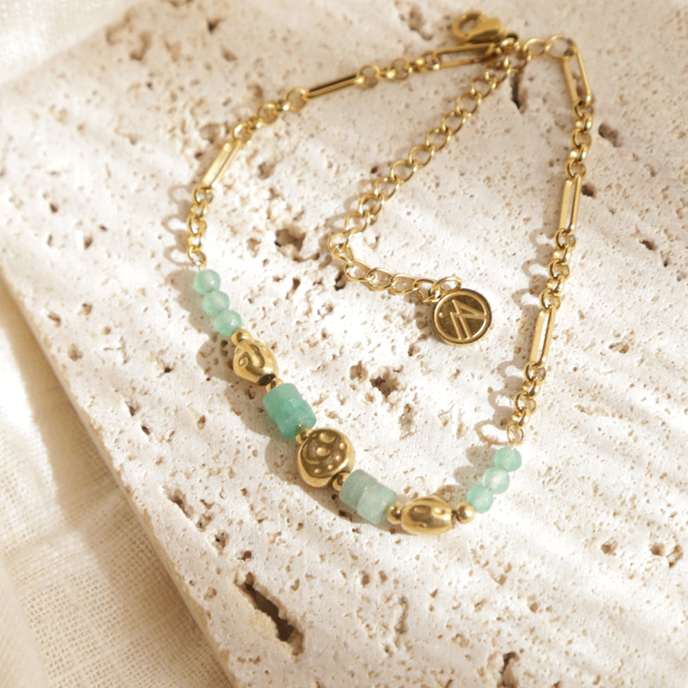 Green Beaded Bracelet