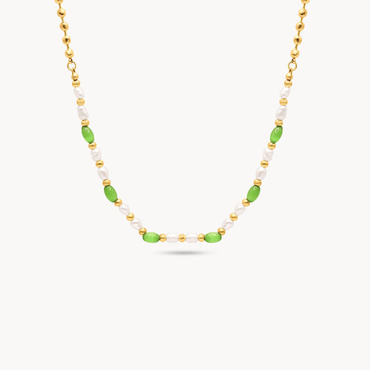 Green Pearl Necklace