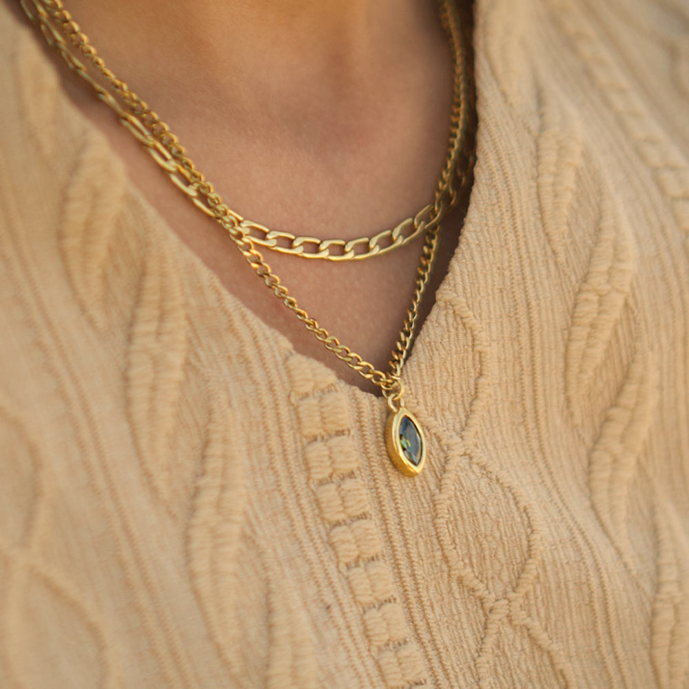 Olive Marquise Necklace