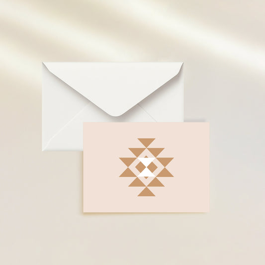 Triangle Motif Greeting Card